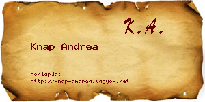 Knap Andrea névjegykártya